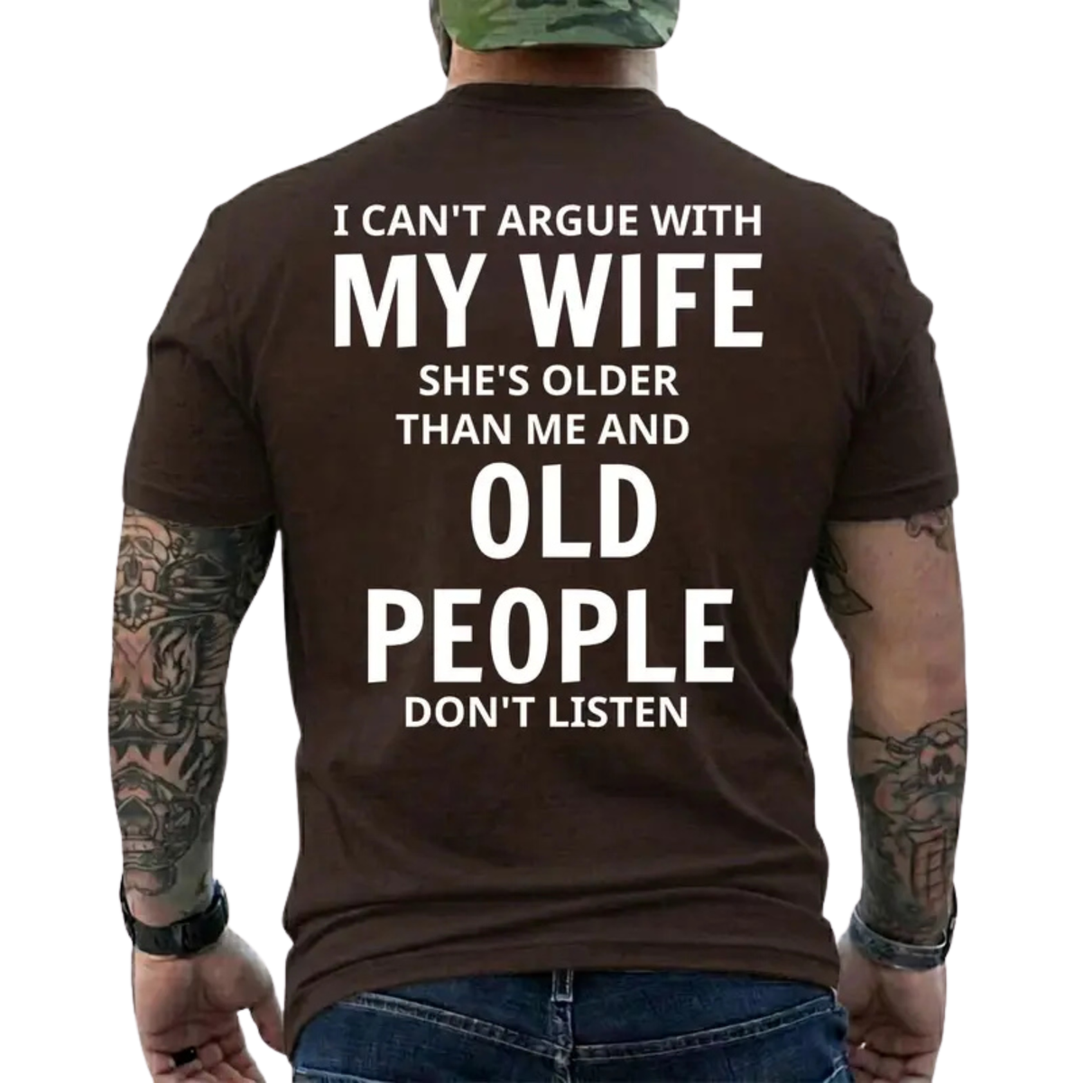 "She's Older Than Me" Funny Age Difference Husband Unisex T-Shirt