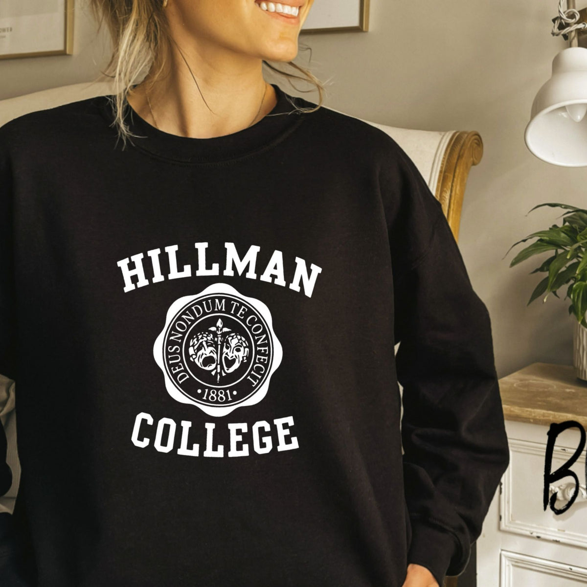 Vintage Hillman College Sweatshirt – 90s Sitcom Inspired HBCU Retro Crewneck