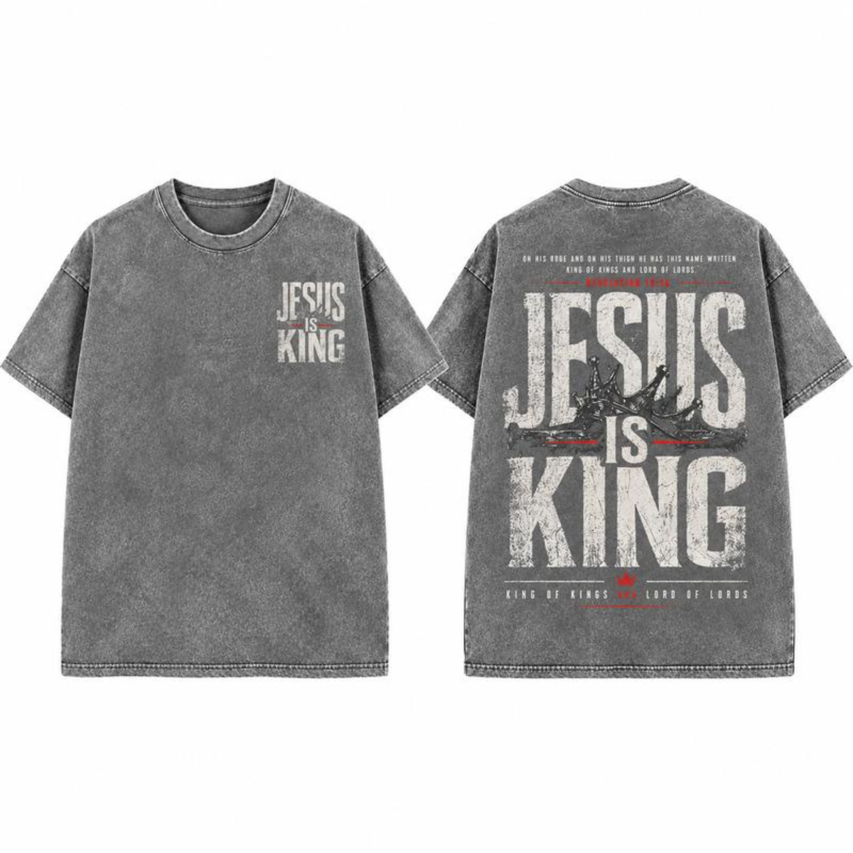 Sovereignty Divine Mineral Tee – Vintage Washed Christian Worship Streetwear Top