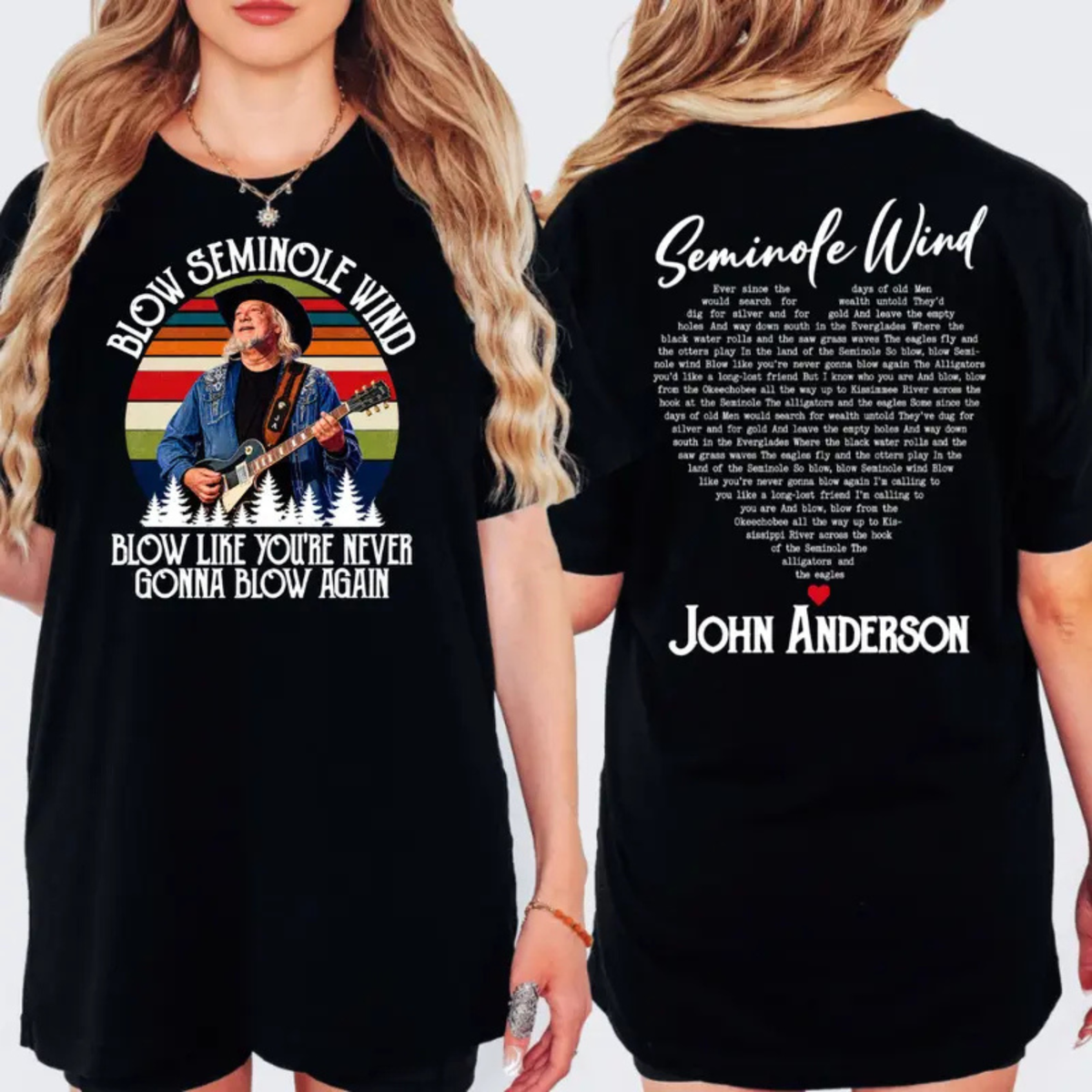 John Anderson "Seminole Wind" Memorial Tribute T-Shirt