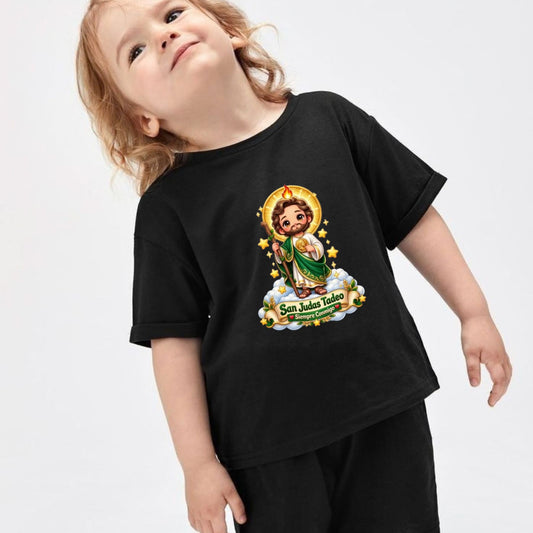 San Judas Tadeo Siempre Conmigo Kids T-Shirt