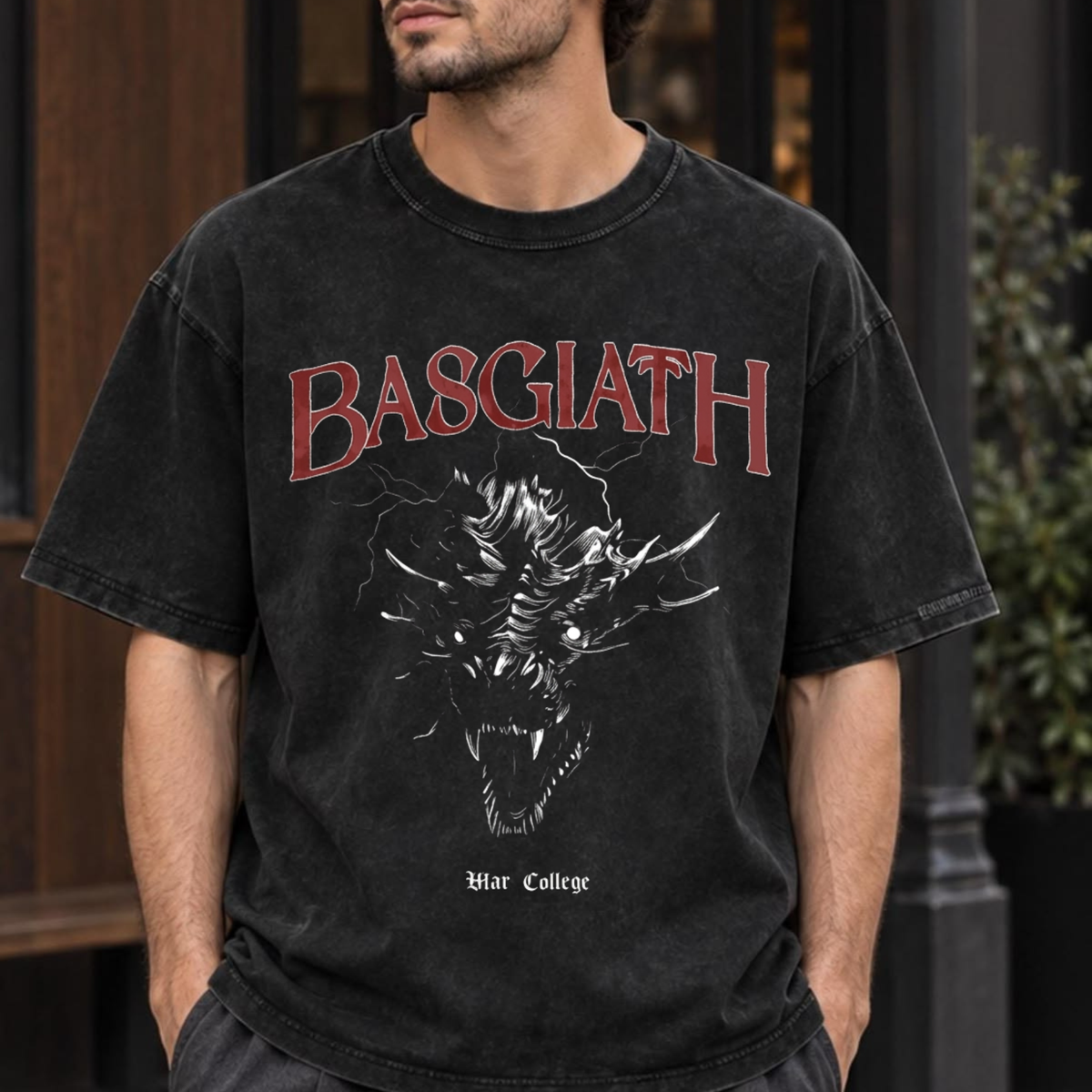 Riders Quadrant Crest Tee – Vintage Basgiath War College Dragon Rider Shirt