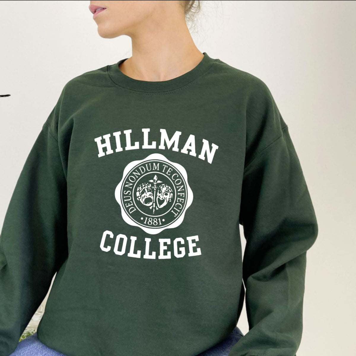 Vintage Hillman College Sweatshirt – 90s Sitcom Inspired HBCU Retro Crewneck