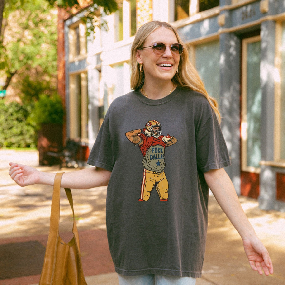 San Francisco Game Day Showdown T-Shirt – Retro Pop Art Comic Football Tee