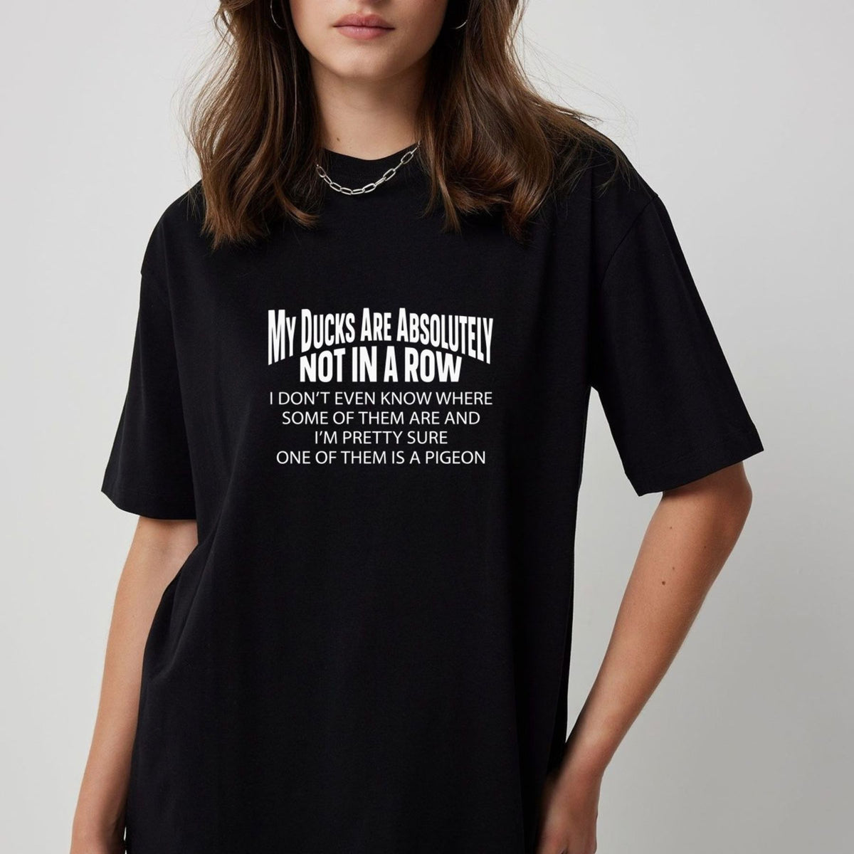 Unorganized Chaos Club T-Shirt – Relatable Duck Humor Graphic Tee