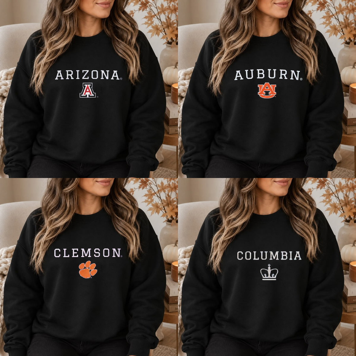 Stadium Heritage Crewneck – Embroidered College Gameday Vintage Tailgate Sweatshirt