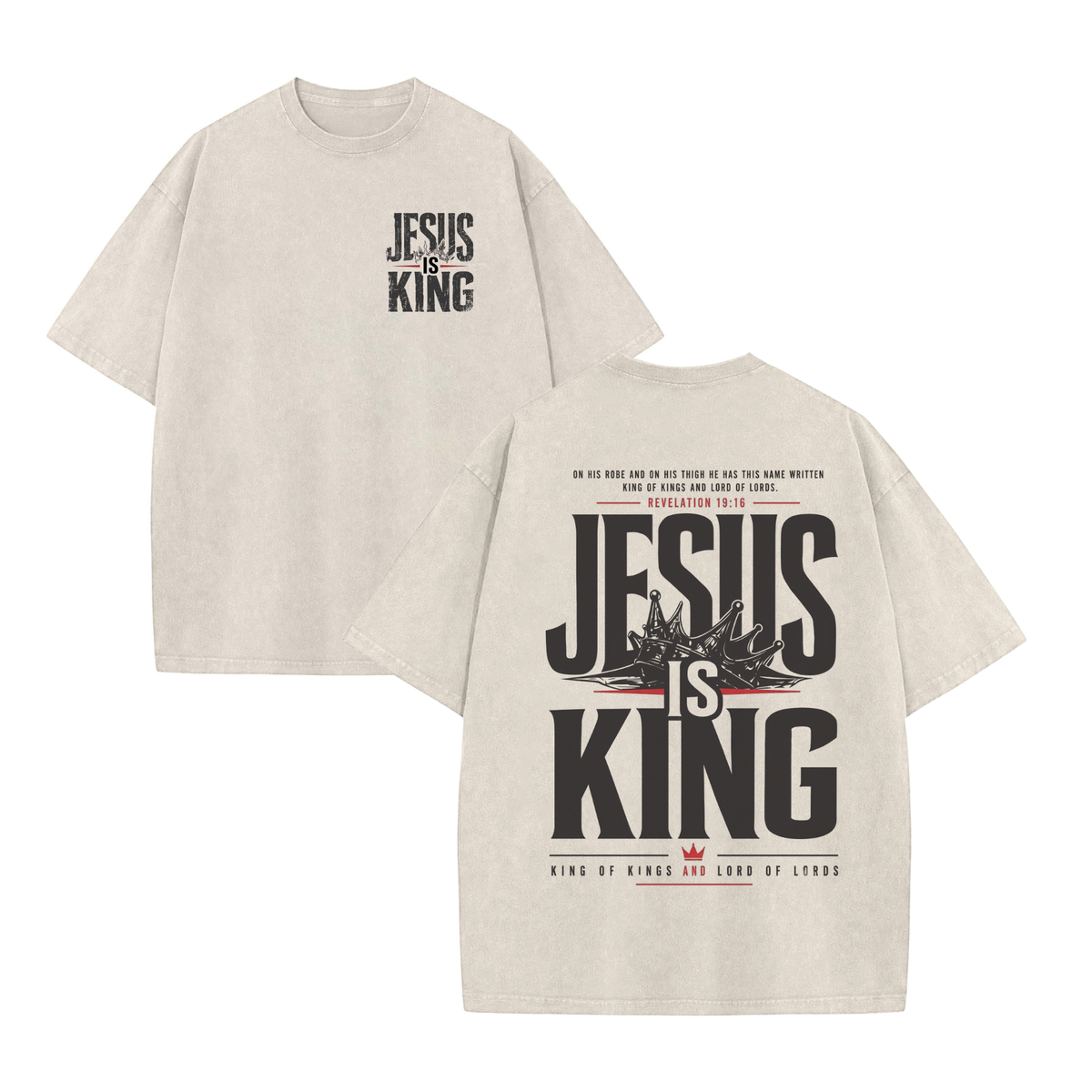 Sovereignty Divine Mineral Tee – Vintage Washed Christian Worship Streetwear Top