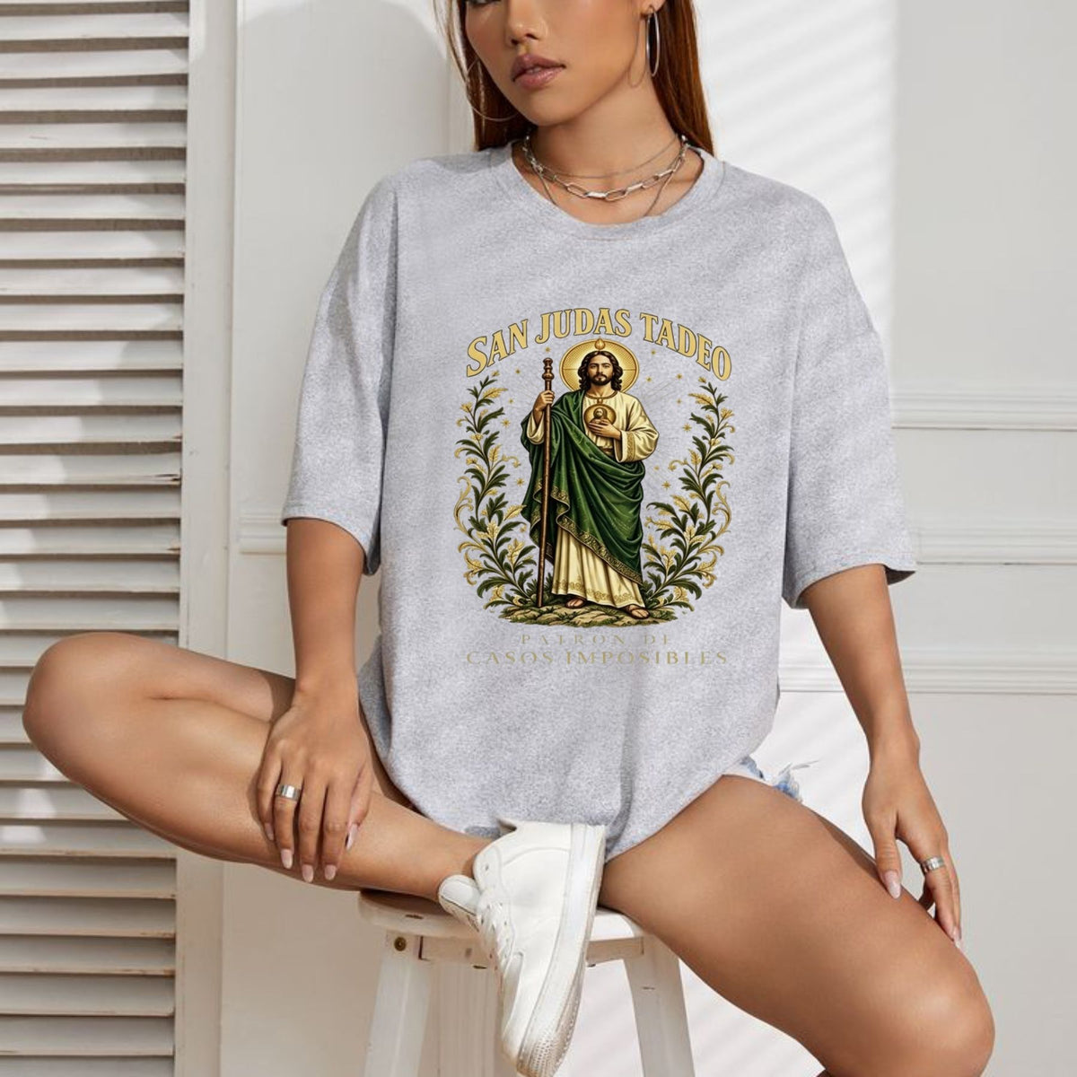 Divine Intercessor October 28th T-Shirt – Saint Jude Miraculous Faith Graphic Tee