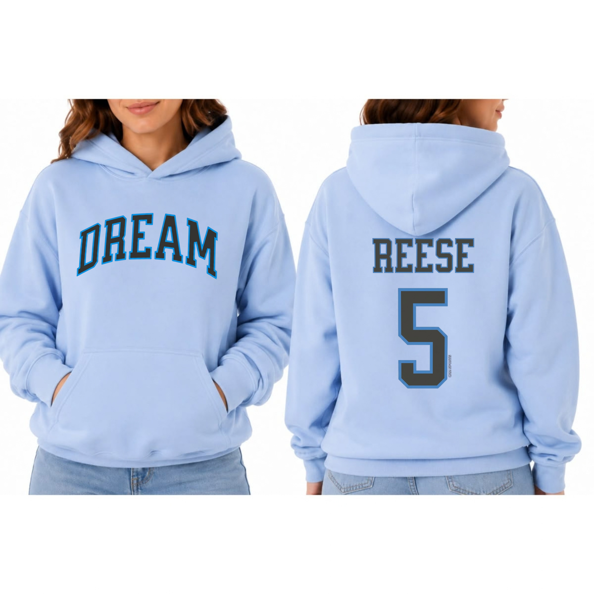 Bayou Dream Hoodie – Angel Reese Chicago Sky & Dream Basketball Graphic Hoodie