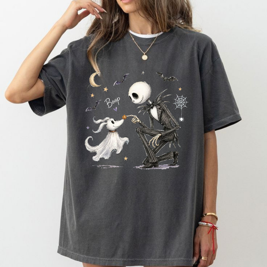 Comfort Colors® Zero Dog Boop Halloween Skeleton T-Shirt