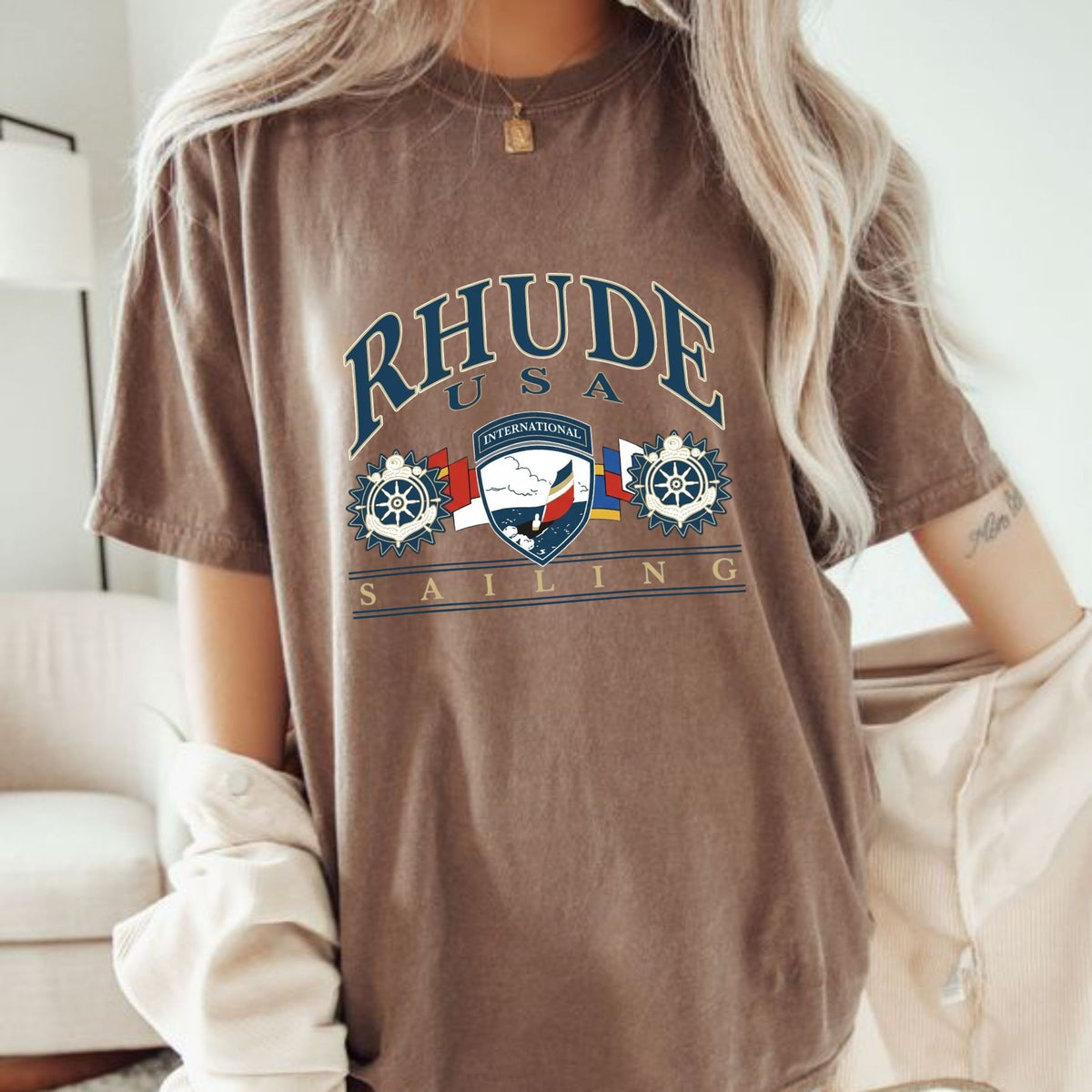 American Regatta Vintage Club T-Shirt – High-End Nautical Aesthetic Streetwear Tee