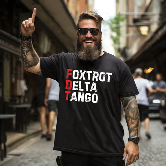 "Foxtrot Delta Tango" Tactical Military Acronym Cooling Performance Shirt