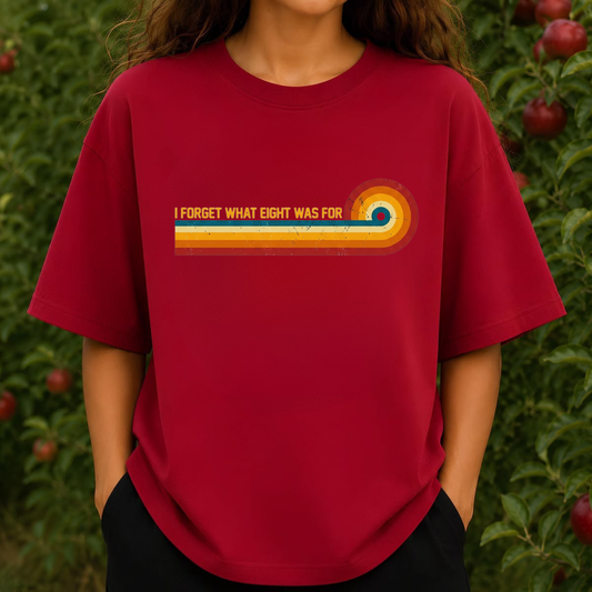 Eighties Anthem Callback Tee – Retro Rainbow Stripes Music Humor Shirt