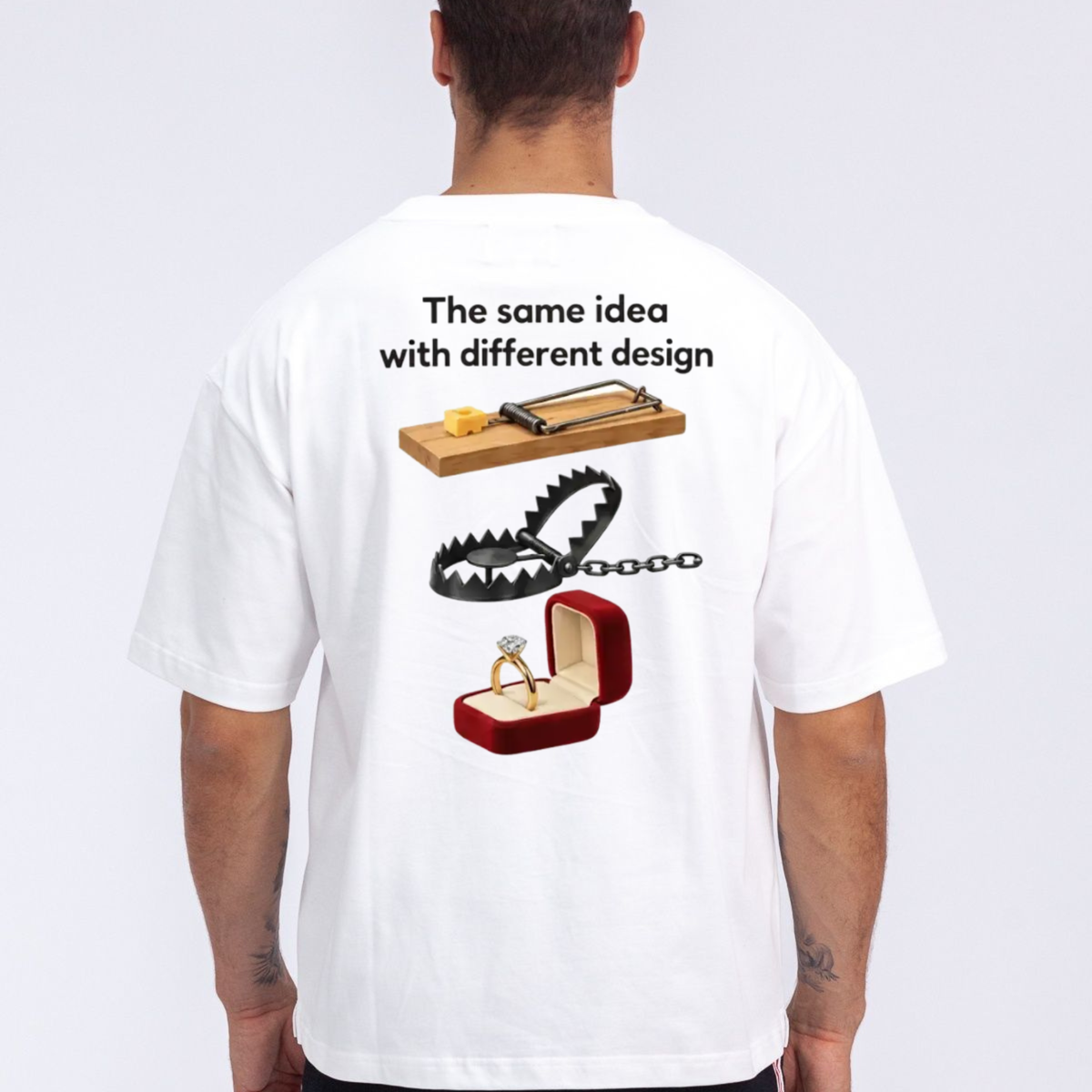 "Same Idea Different Design" Witty Graphic Designer Sarcastic T-Shirt