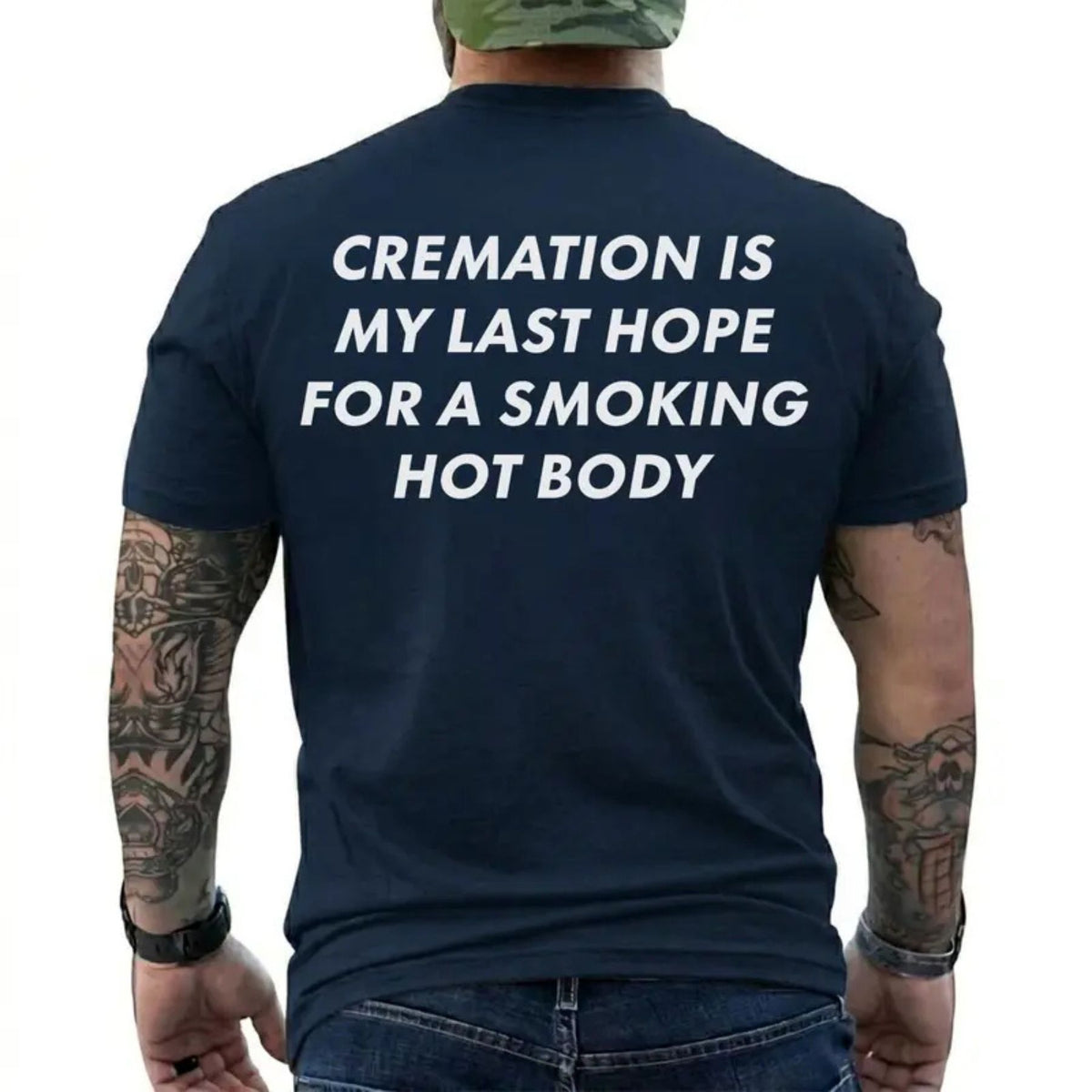 Smoking Hot Body Goals T-Shirt – Dark Humor Cremation Joke Graphic Tee