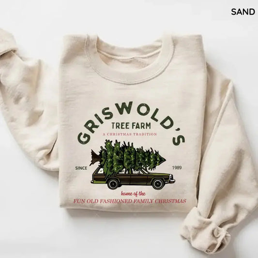 Roots-And-All Haul Sweatshirt – Griswold Family Christmas Vacation Graphic Crewneck