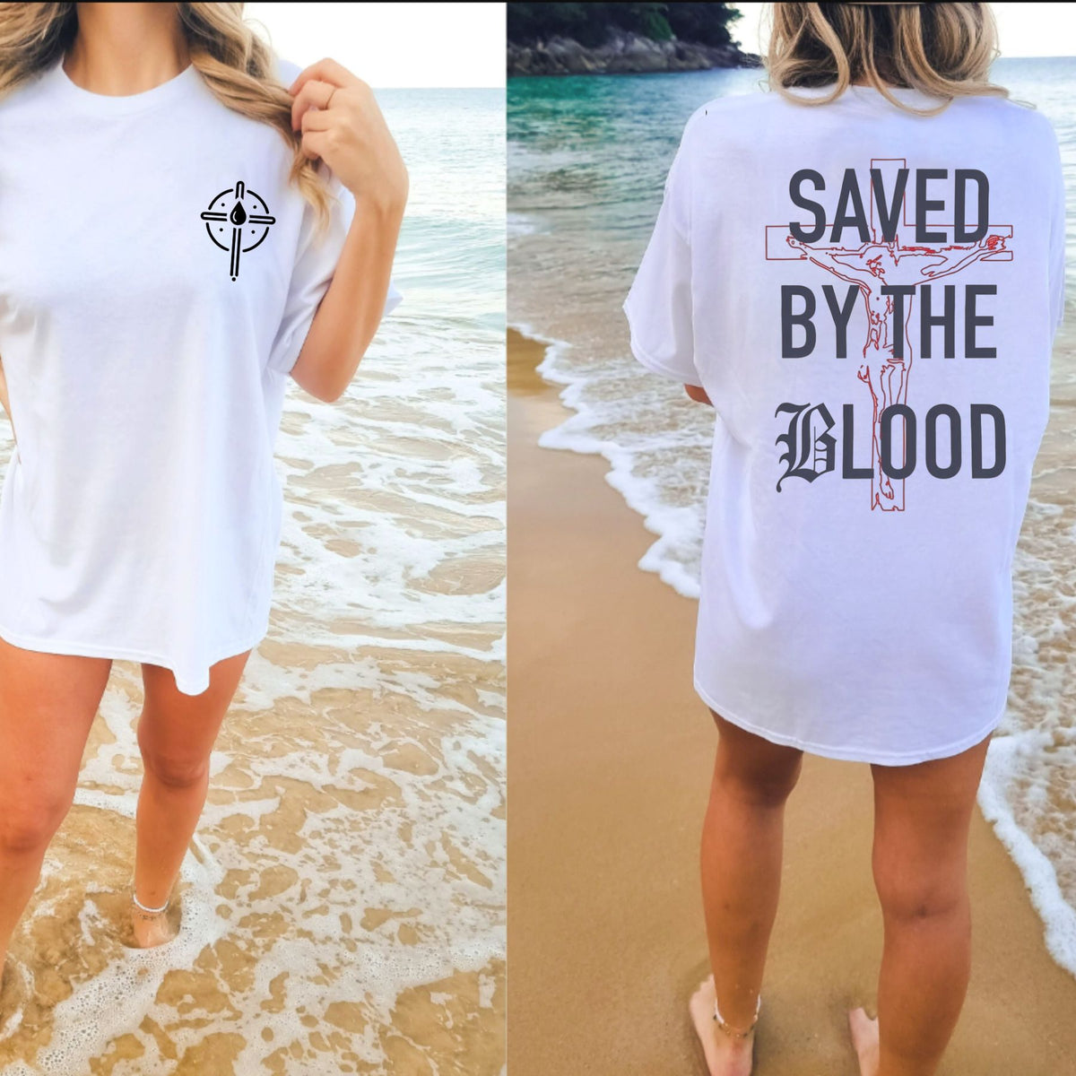 Redeemed By Redemption T-Shirt – Powerful Christian Cross Faith Graphic Tee - Hiyamart