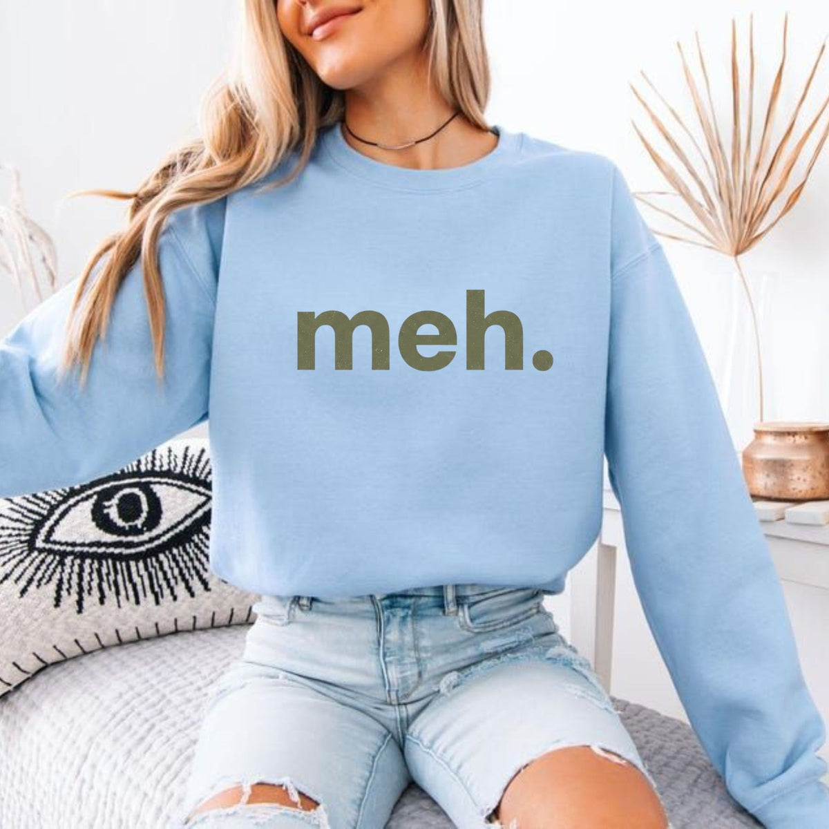 Unbothered Mood Sweatshirt – Minimalist Funny Graphic Crewneck