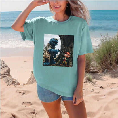 Cursed Cookie Lover Graphic Tee – Comfort Colors Funny Meme Parody T-Shirt