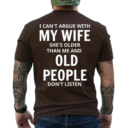"She's Older Than Me" Funny Age Difference Husband Unisex T-Shirt