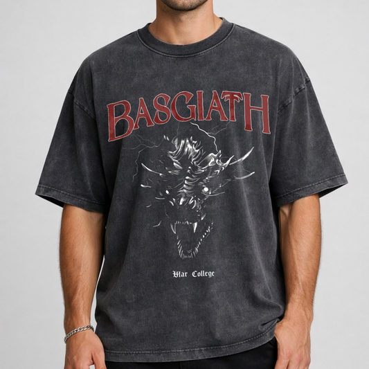 Riders Quadrant Crest Tee – Vintage Basgiath War College Dragon Rider Shirt