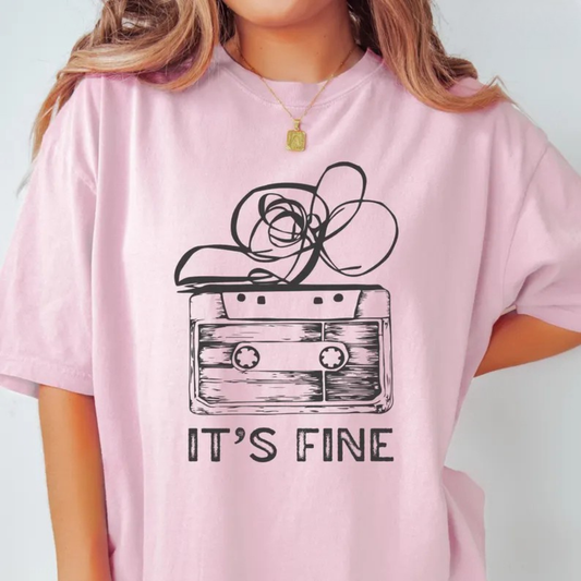 It’s Fine Retro Cassette Graphic Tee