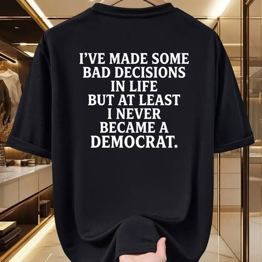 Questionable Life Choices Club T-Shirt – Funny Political Satire Graphic Tee