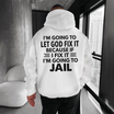 "Let God Fix It" Vintage Christian Faith Graphic Pullover