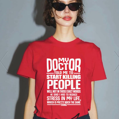 Doctor Orders Vacation T-Shirt – Funny Stress Reliever Quote Graphic Tee