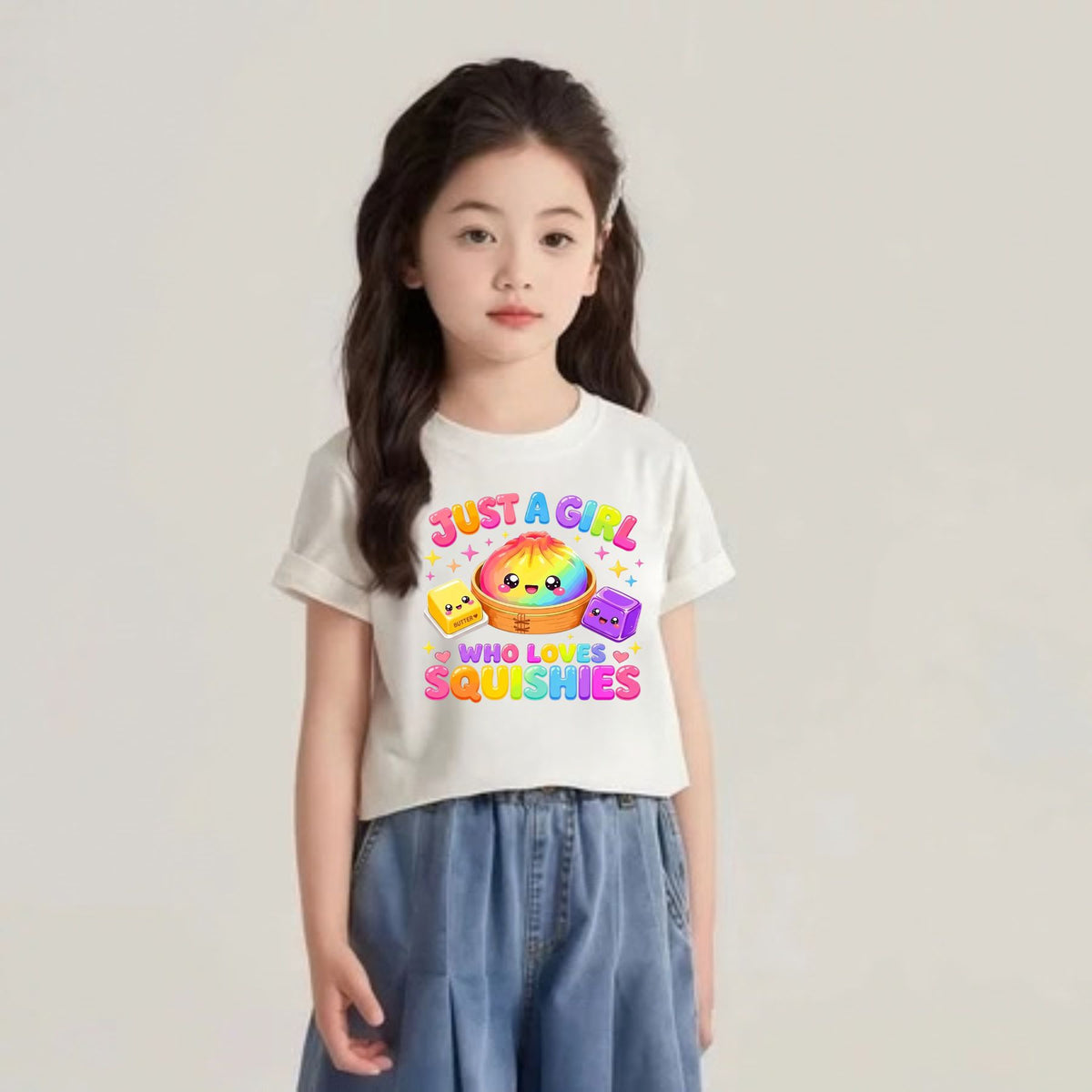 Kids Graphic Striped Cotton T-Shirt – All-Seasons Medium Stretch Casual Top for Boys & Girls