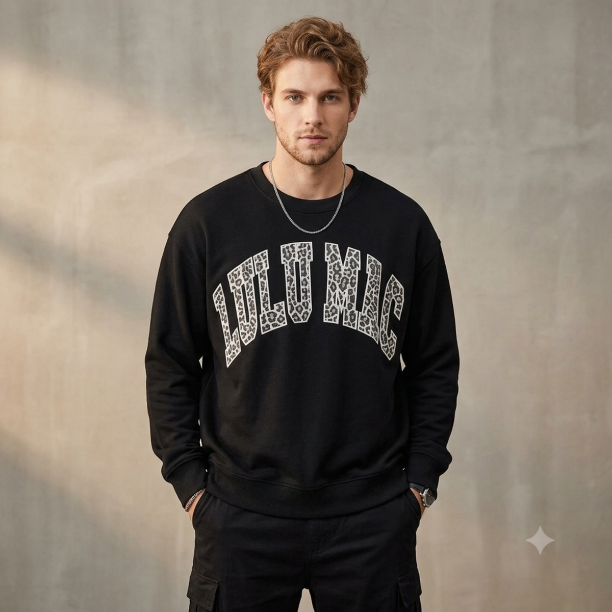 Parke Horizon Crewneck – Retro Puff Letter Print Sweatshirt