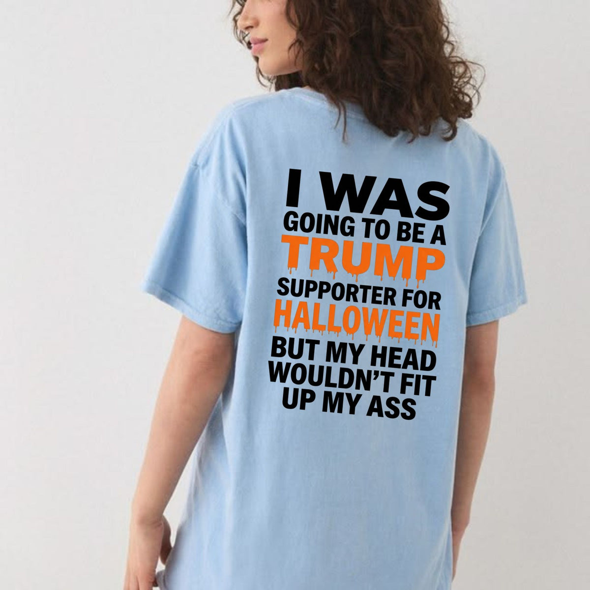 Spooky Election Chaos Back Print T-Shirt – Funny Political Humor Halloween Tee