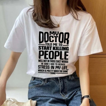 Doctor Orders Vacation T-Shirt – Funny Stress Reliever Quote Graphic Tee