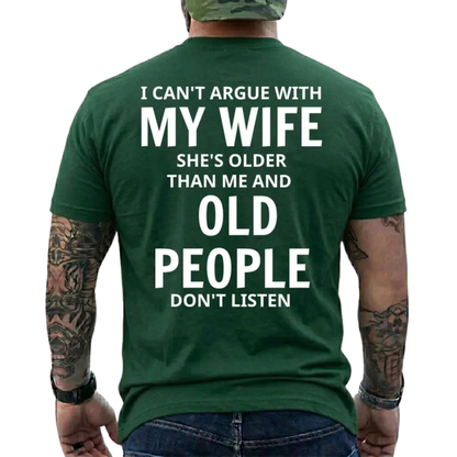 "She's Older Than Me" Funny Age Difference Husband Unisex T-Shirt