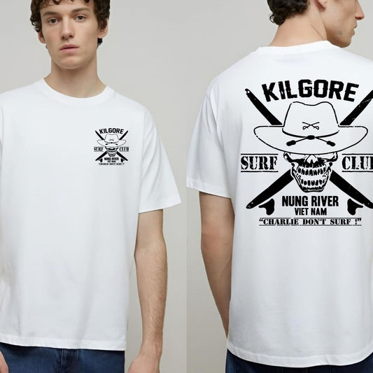 Charlie Don’t Surf Kilgore Club T-Shirt – Retro Movie Aesthetic Graphic Tee