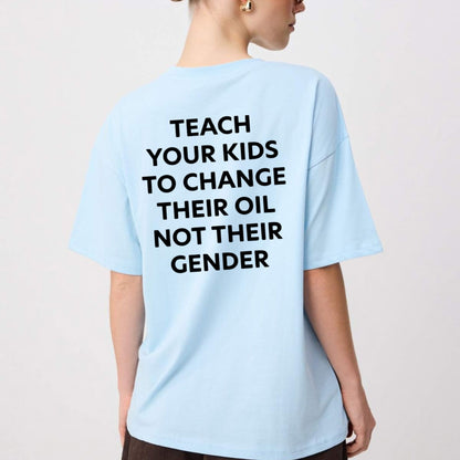 Grease Over Gender Values T-Shirt – Practical Life Skills Patriotic Graphic Tee