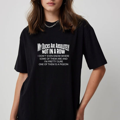 Unorganized Chaos Club T-Shirt – Relatable Duck Humor Graphic Tee