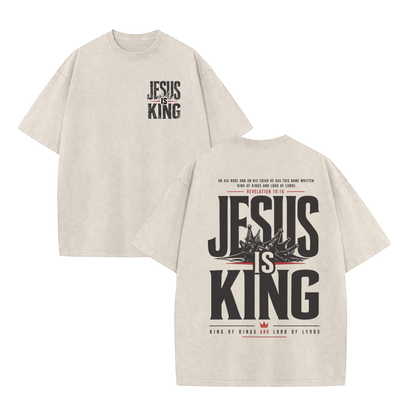 Sovereignty Divine Mineral Tee – Vintage Washed Christian Worship Streetwear Top
