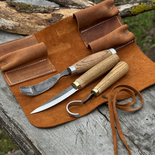 Jeu de 3 outils de sculpture de cuillères