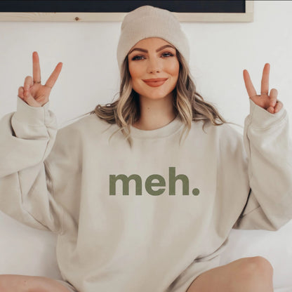 Unbothered Mood Sweatshirt – Minimalist Funny Graphic Crewneck