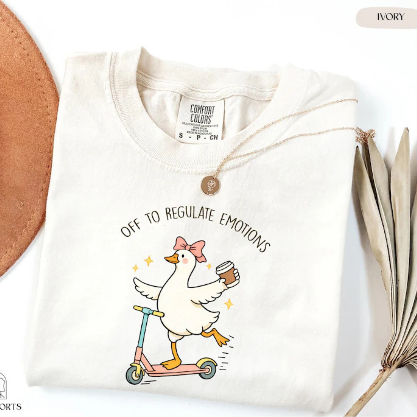 Off To Regulate My Emotions Silly Goose Graphic Tee - Retro Soft Vintage Cotton Unisex Mental Health Counselor & Teacher Gift T-Shirt