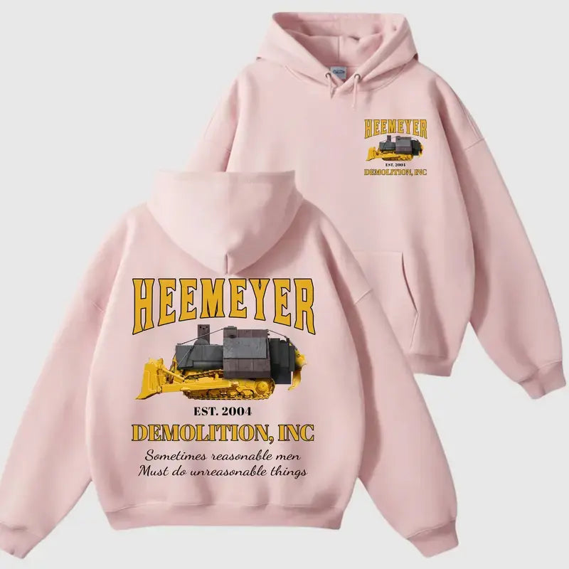 HEEMEYER DEMOLITION INC. Vintage Heavy Machinery Hoodie