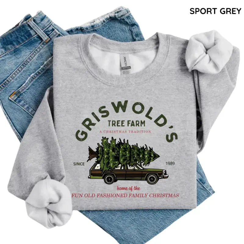 Roots-And-All Haul Sweatshirt – Griswold Family Christmas Vacation Graphic Crewneck