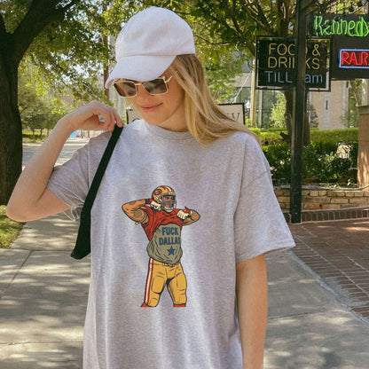 San Francisco Game Day Showdown T-Shirt – Retro Pop Art Comic Football Tee