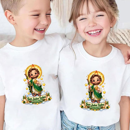 San Judas Tadeo Siempre Conmigo Kids T-Shirt