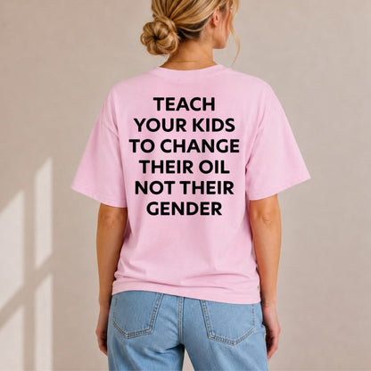 Grease Over Gender Values T-Shirt – Practical Life Skills Patriotic Graphic Tee
