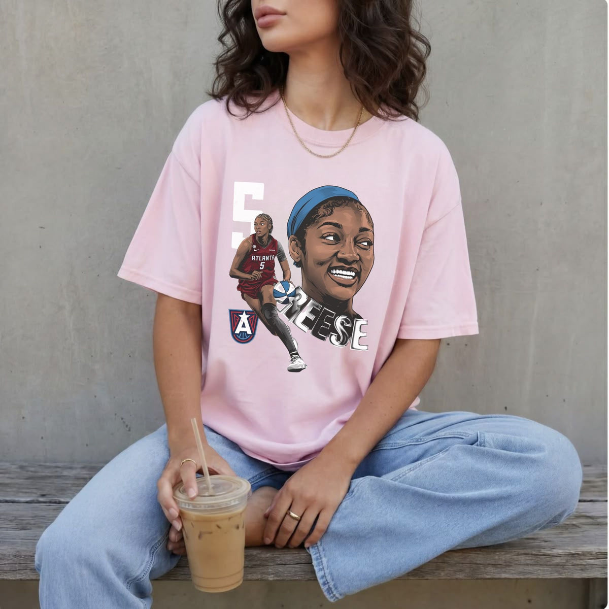 Angel Reese Basketball Graphic T-Shirt – Dual Image Sports Tribute Tee, Unisex WNBA Fan Apparel