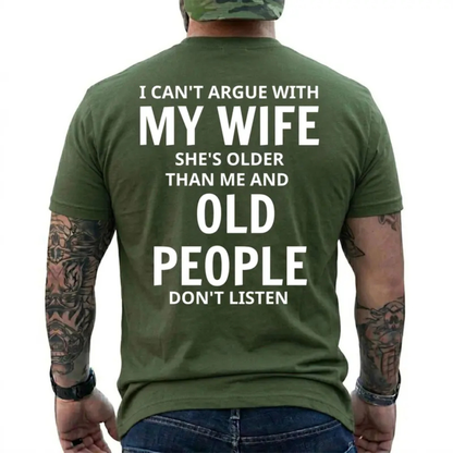 "She's Older Than Me" Funny Age Difference Husband Unisex T-Shirt