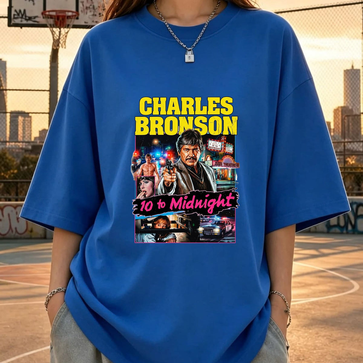 10 to Midnight (1983) Charles Bronson T-Shirt – Vintage 80s Action Crime Thriller Movie Graphic Tee