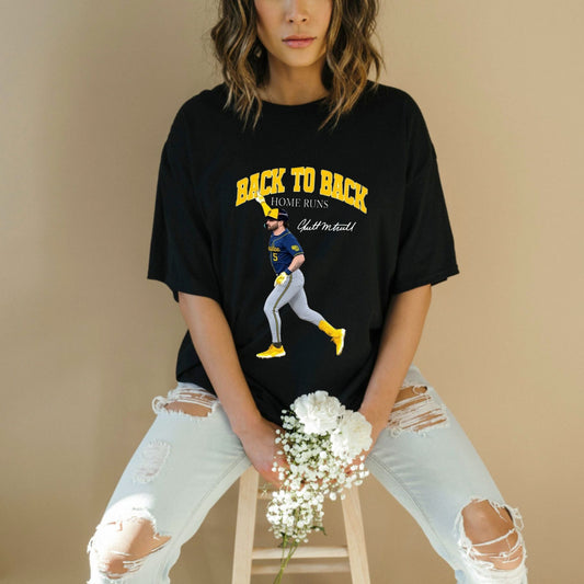 Back To Back Home Run Hero T-Shirt – Funny Baseball Stadium Game Day Graphic Tee